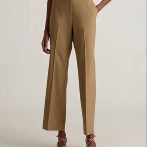 Quince Italian Wool Straight Leg Pants Color Sahara Camel 14